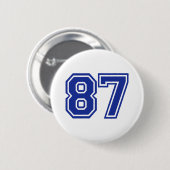 87 - Zahl Button (Vorne & Hinten)