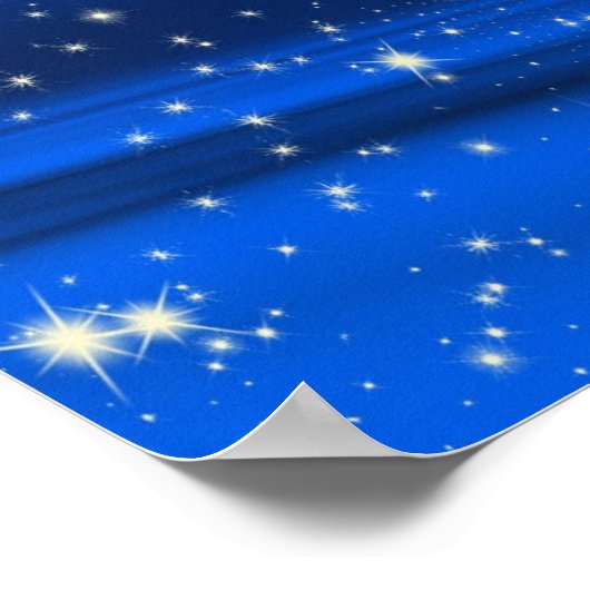 880294 ROYAL BLUE STARS PLACE UNIVERSE BACKGRUNDS POSTER (Ecke)