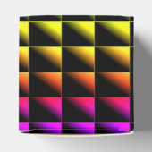 882894 TRIANGLES FARBSCHWARZES NEON DISCO PATTER GESCHENKSCHACHTEL (Oben)