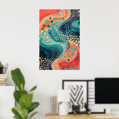 884 Abstrakt Poster (Heimbüro)