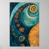 886 Abstrakt Poster (Vorne)