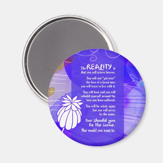 887.Beileid-Realität ist Magnet (Vorderseite/Rückseite)