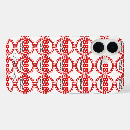 888 Angelnummer| Wohlstand Case-Mate iPhone Hülle (Rückseite (Horizontal))