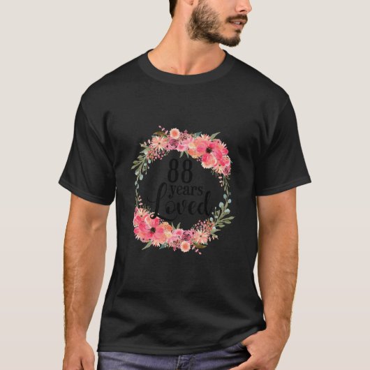 88. 88 Geliebt Großartig Seit 1933 T-Shirt (Vorderseite)