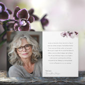 88 & Fabulous Orchid Photo Birthday Greeting Card Karte