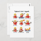 88. Flusssignalfarbe Postkarte (Vorne/Hinten)