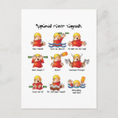 88. Flusssignalfarbe Postkarte (Vorderseite)