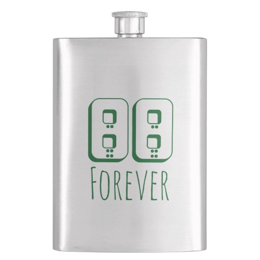 88 Forever Classic Flask Flachmann (Vorderseite)