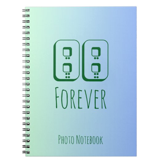88 Forever Spiral Photo Notebook Notizblock (Vorderseite)