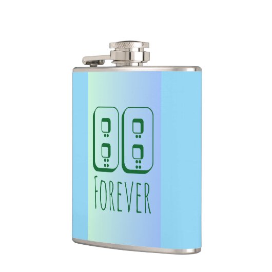 88 Forever Vinyl Wrapped Flask Flachmann (Links)