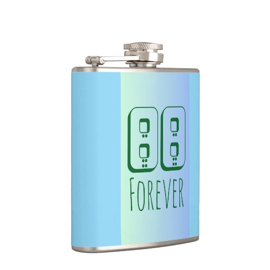 88 Forever Vinyl Wrapped Flask Flachmann (Rechts)