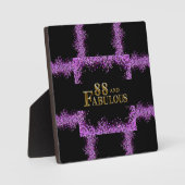 88. Geburtstag Fotoplatte (Vorderseite)