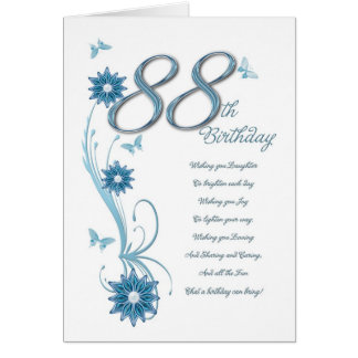 88 Geburtstag Karten Zazzle.de