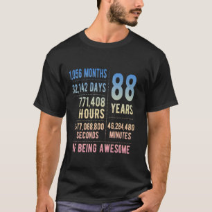 88. Geburtstag Männer Frauen Witzig 88 Jahre alt T-Shirt
