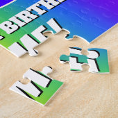 88. Geburtstag — mehrfarbiges Regenbogenmuster "88 Puzzle (Seite)