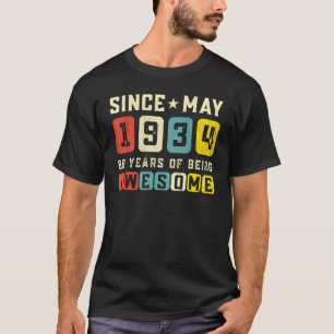 88. Geburtstag Phantastisch Seit Mai 1934 Vintag T-Shirt