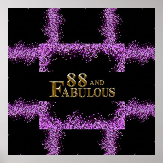 88. Geburtstag Poster (Vorne)