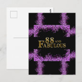 88. Geburtstag Postkarte (Vorne/Hinten)