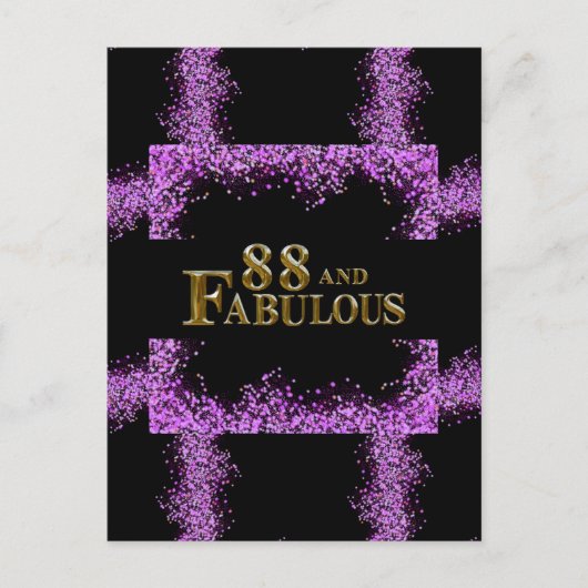 88. Geburtstag Postkarte (Vorderseite)