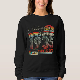 88. Geburtstag September 1935 Vintage Kassette Sweatshirt