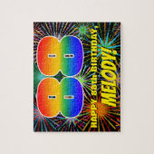 88. Geburtstag: Spaß, bunte feierliche Feuerwerke Puzzle (Vertikal)