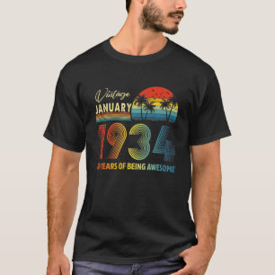 88. Geburtstag Vintage Januar 1934 88 Jahre alt Gi T-Shirt