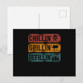 88.Grillen Chefcook Offcompetition restaurantbarbe Ankündigungspostkarte (Vorne/Hinten)