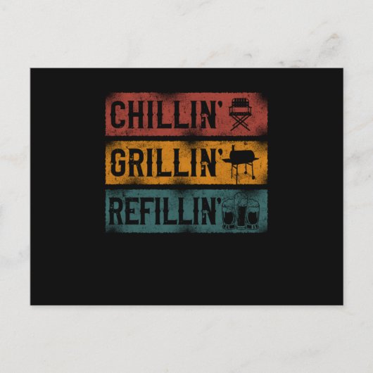 88.Grillen Chefcook Offcompetition restaurantbarbe Ankündigungspostkarte (Vorderseite)