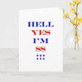 88 Hell ja! Karte (Gelbe Blume)