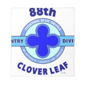 88. INFANTRIEDIVISION "CLOVER LEAF" NOTIZBLOCK (Vorderseite)