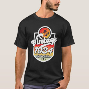 88 Jahre alt Vintag 1934 Limited Edition 88. T-Shirt