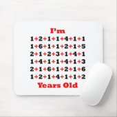 88 Jahre alte Schwarz-Rot- Mousepad (Mit Mouse)
