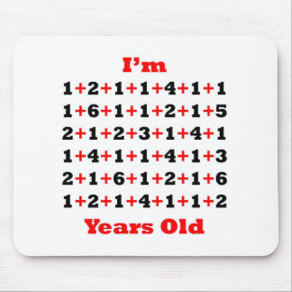 88 Jahre alte Schwarz-Rot- Mousepad