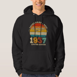 88 Jahre alter Tag 1937 Phantastisches 88. Geburts Hoodie