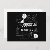 88 Jahre altes Tagesmathematiklehrer 88. Geburtsta Postkarte (Vorne/Hinten)