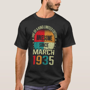 88 Jahre Phantastisch Seit März 1935 Vintag 88. Ge T-Shirt