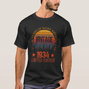 88-jährige Geschenke Vintag 1934 Limited Edition 8 T-Shirt