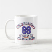 88-jährige Geschenkentwürfe Kaffeetasse (Links)