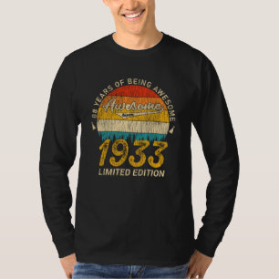 88-jähriger Tag 1933 Phantastisch seit 88. Geburts T-Shirt