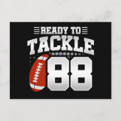 88-jähriges Tackle Football Party 88. Geburtstag Postkarte (Vorderseite)