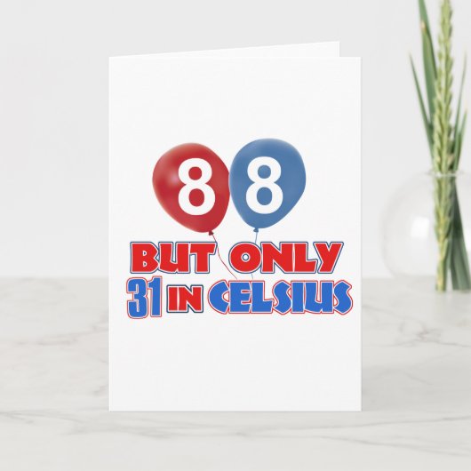 88. Lebensjahr Karte (Vorderseite)