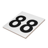 88 - Nummer achtundachtzig Fliese (Seite)