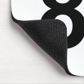 88 - Nummer achtundachtzig Mousepad (Ecke)