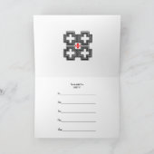 88. Party Einladung mit jubelnden Gästen (Innenseite)