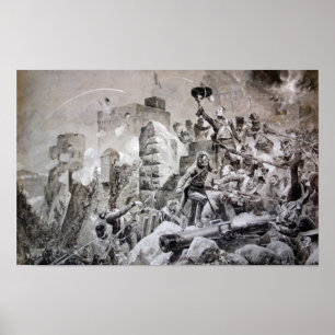 88. Regiment in Badajoz Poster
