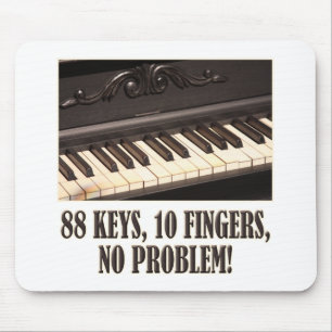 88 Schlüssel, 10 Finger, kein Problem! Mousepad