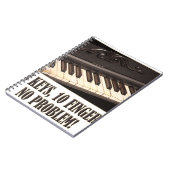 88 Schlüssel, 10 Finger, kein Problem! Notizblock (Linke Seite)