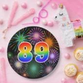 89. Event - Spaß, farbenfroh, kühl, Regenbogen 89 Pappteller (Party)