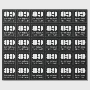 89. Geburtstag: Art Deco Inspiriert Look "89" & Na Geschenkpapier