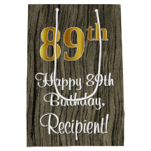 89. Geburtstag: Elegante Imitate Gold Look #, Imit